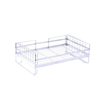 China Durable High Quality SUS304 Stainless Steel Dish Racks Draining Rack Kitchen Wall Mount Dish Drainer Rack for sale