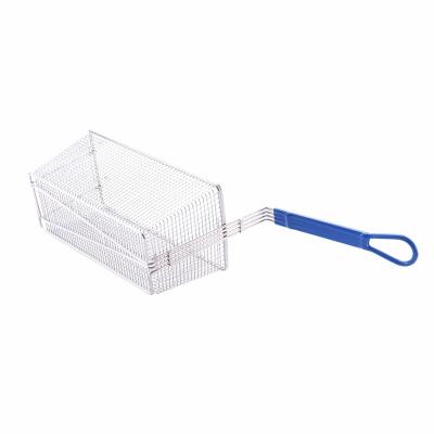 China 432 Sustainable High Quality Frying Basket Iron Silver Kitchen Tools And Implements Frying Basket for sale