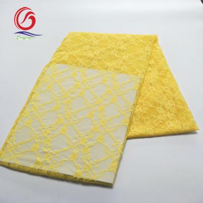 China 2021 viable high quality hot sale polyester spandex lace fabric for sale for sale