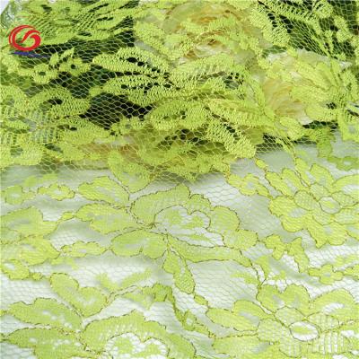 China Factory Free Sample 2021 Viable Latest Design Green Flower With Gold-framed Tulle Lace Fabric For Lady for sale