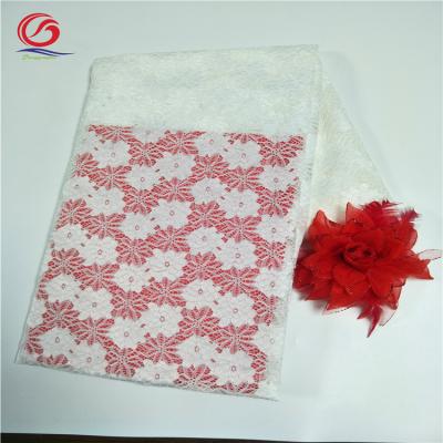 China High Quality Cheap Viable Nylon Organic Spandex Flower Cotton 2021 Tulle Lace Fabric Bridal Tulle Lace Fabric for sale