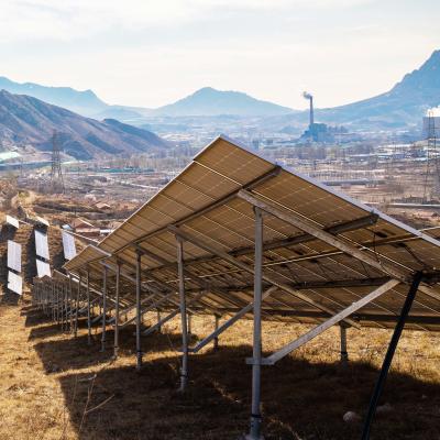 China GQ-F Sistema de montaje fijo Monte fotovoltaico galvanizado en caliente y acero revestido Al-Mg-Zn en venta