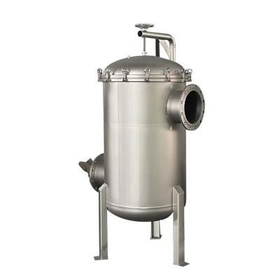 China Single Filtration Bag Stainless Steel Cartridge Ss316 Water Tank Filter Housing for sale