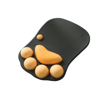 China Wholesale PASSIONATE Cat Paw with Wrist Support Mouse Pad with DIY Logo Pad Non-Slip Rubber Base, Mouse Pad for sale