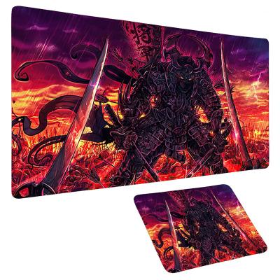 China Special Hot Selling Gaming Desktop Gaming Computer Mouse Pad Anime Large Samurai Pattern Gaming Mous Pad for sale