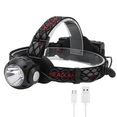 China New 1200lm Red Light Headlight USB Rechargeable 7 Modes Waterproof Hunting Headlight for Hunting for sale