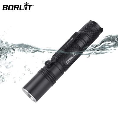 China Boruit Portable Camping Pen Light 5 Modes Mini 700 Lumen LED Waterproof Tactical Flashlight With AA Battery for sale