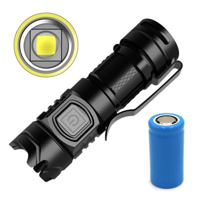 China Mini Tactical SST40 Wick LED Flashlight Torch 800LM 3 Mode Camping Camping Hiking Rechargeable Flashlight for sale