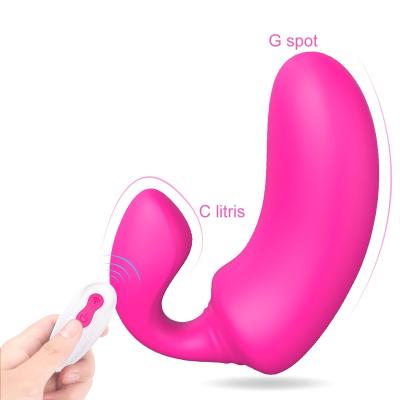 China 9 Modes Vibration + Strong Vibration New Design G Sopt Remote Control Vibrator And Clitoris Massager Sex Toys For Woman for sale