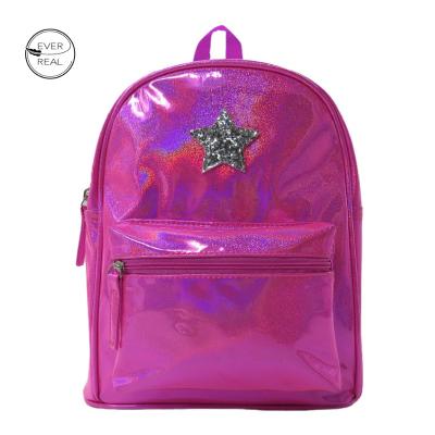 China Everreal BSCI Small Kids Waterproof Holographic Backpack Shimmer Bookbag Preschool Waterproof Backpacks For Boys Girls for sale