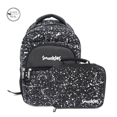 China Everreal New Design Student Casual Starry Sky Pattern Waterproof School Backpacks Set With Lunch Bag For Boys And Girls for sale