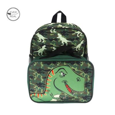 China Custom Other 2Pcs Boys Dinosaur Backpack Set With Lunch Box School Bag Set For Kids Girls Elementary Kindergarten for sale