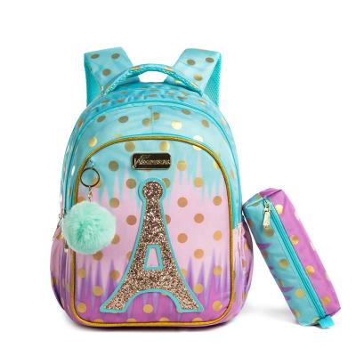 China Custom High Quality Wear Resistant Kids School Backpack With Pencil Case Kindergarten Preschool BookBag Set Backpack For Girls for sale