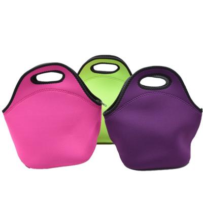 China Everreal Waterproof BSCI Certificated Factory Reusable Insulated Neoprene Lunch Bag Food Storage Tote Bag for sale