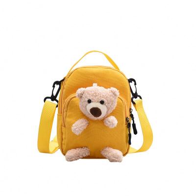 China High Quality IDS Fashion Kids Canvas Cute Bear Bags Small Cross - Body Mini Shoulder Bag For Girls for sale