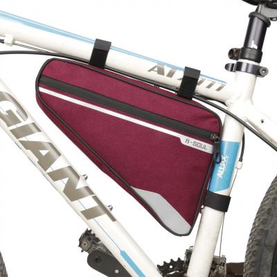 China Waterproof Fabric Multiple Pockets Road Bike Triangle Frame Bag For Bicycle Tube Top Bag Hose Recycling Bag for sale