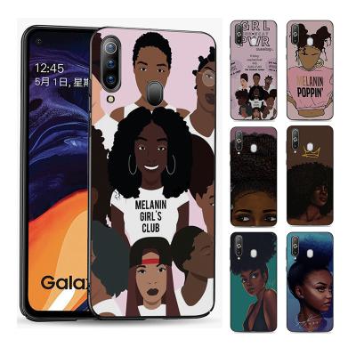 China 100% Afro African Beauty Eco-friendly Phone Cases Blow Black Girl Case For iPhone 11 Soft Silicone Phone Cover For iPhone 11 Pro Max XR XS 6 6s Max 7 8 Plus for sale