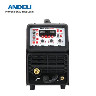 China ANDELI MIG-350 MIG Welder Multifunctional Double Voltage Multifunctional MIG Welding Machine Smart Synergic CAT Muttahida Majlis-e-Amal 3 in 1 MIG Welder for sale