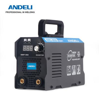 China ANDELI PORTABLE Mini Arc Welder ARC-250mini IGBT Inverter Portable DC For Welding Work With Mini Arc Welding Machine for sale