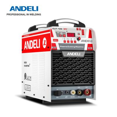 China Building Material Shops ANDELI Plasma Cutter with Built-in Air Compressor CUT-120 MY Stick and Cut Welder Pilot Industrial Arc Metal Cutter Inverter 380V for sale