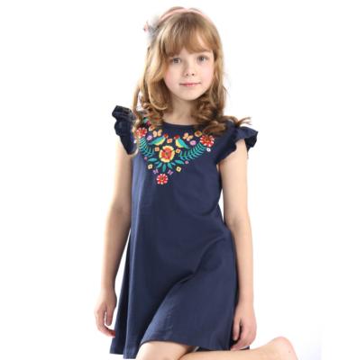 China Fashion Washable Girl Sportswear Dress Cotton Breathable Kids Sleeveless Kids Dresses for sale