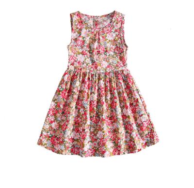 China Summer Washable Floral Child Clothes Girl Dress Comfortable Children's Clothing Princess Dress for sale