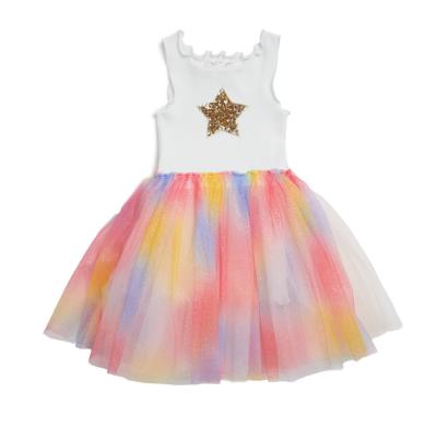 China Washable Babies Mesh Dress Designs Summer Girls Fashion Belle Profile Princess Dress for sale