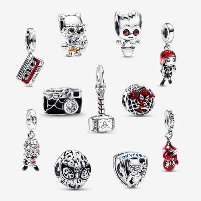 China 2023 NEW Anime 925 Movie Characters Attractive Sterling Sliver Beaded Charms Fashion Ladies Unisex Pendant Accessories for sale