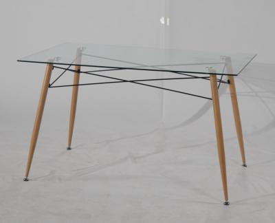 China Modern Glass Top Dining Table for sale