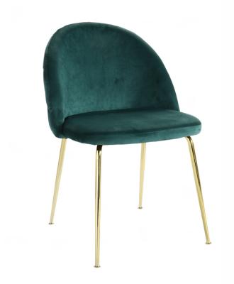 China Modern Modern Fabric Dining Green Velvet Chair for sale