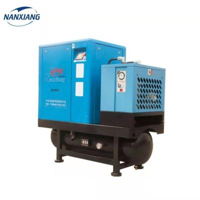 China OIL-LESS 8 Bar 10 Hp Electric Twin Screw Compressor With Air Dryer for sale