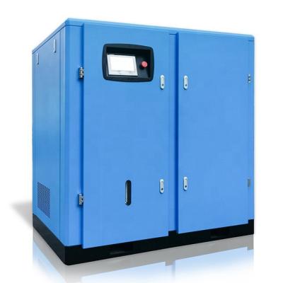 China 100hp 75kw 12 bar 10m3/min air compressor prices lubricated industrial screw air compressors for sale