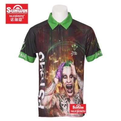 China Cheap Good Quality Anti Shrink Sublimation Dart Custom Shirts, OEM Custom Dart Tank Top Mens Shirts for sale