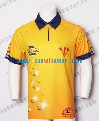 China Custom Colorful Dry Fit Dart Tank Top/Dart Shirts/Last Design Sublimated Dart Polo T-shirt for sale