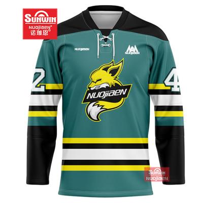 China Wholesale good quality custom sublimation printed design ice hockey jersey 2022 ice hockey jersey new for sale