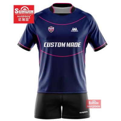 China Antibacterial New Design Customize Sublimation Rugby Jersey for sale