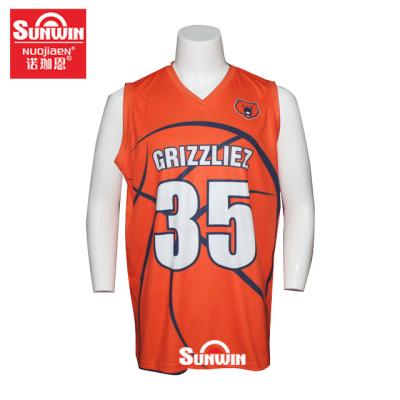 China Latest Design Anti-UV Mens Custom Basketball Tank Tops / Wear for sale