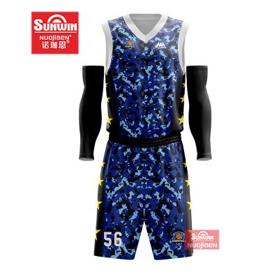 China Antibacterial Custom Your Own Reversible Team Basketball Uniforms Basketball Tank Top Set for sale