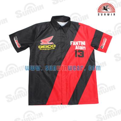 China Anti-UV Custom Sublimation Motorcycle Uniform , Custom Motorcycle Racing Tank Top for sale