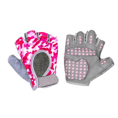 China Soft Glove Kids Outdoor Sports Bicycle Cycling Half Finger Fitness Gloves Fender Gloves for sale