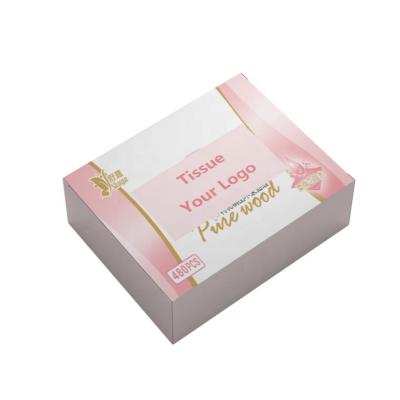 China Tissue Customized Printed Box Package 3ply Facial Tissue Box Eco-friendly Flat Toilet Paper Making Machine Facial Tissue for sale