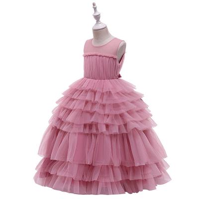 China Kids Ball gown Frock Girl Lovely Party Dresses Tutu Long Dress for sale