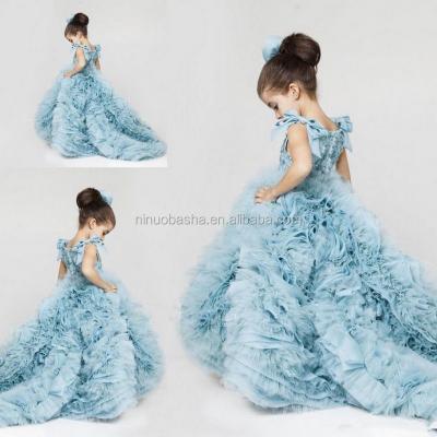 China NW1145 Generous Wedding Party Formal Flower Girl Dresses Baby Pageant Gown Custom for sale