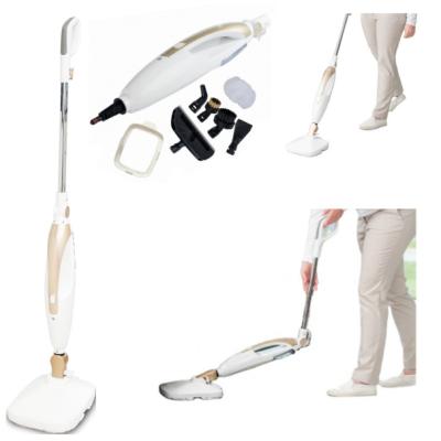 China Powerful Household Floor Steam Mop With 1300wPortable Vibration Steam Mop 2021 Flexible Mat Handheld 10 In 1 Steam Cleaner Machine Mop for sale