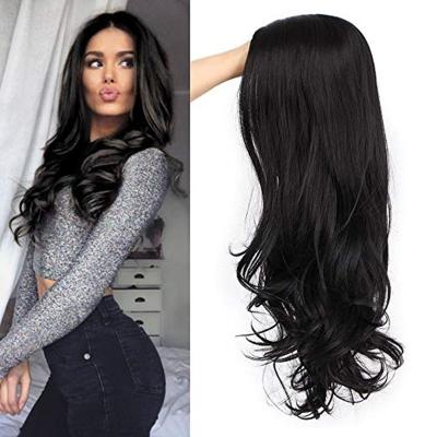 China High Quality Partial Curly Hair Wigs Big Deep Wave 24 Inch Long Silk Fluffy Curly Wigs for sale