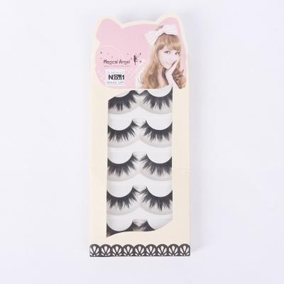 China Natrual Long New Style 5 Pairs Falselashes Faux Mink 3D Strongly Lash Silk Lashes Long Natrual Lashes for sale