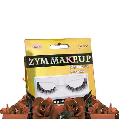 China Natural Reusable Self Adhesive Eyelash False Eyelash Packaging False Eyelashes And Tools for sale