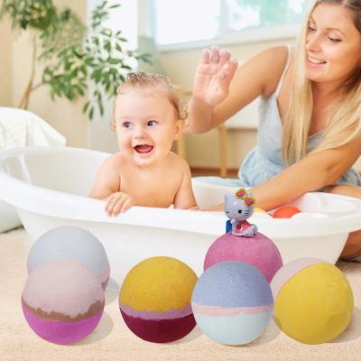 China Body Bath Salt Balls Boiling Water Bath Fizzies Bath Bombs Body Whitening Soap Salt Ball for sale