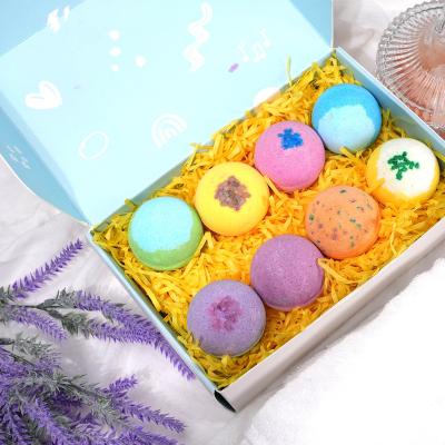 China Good Body Bubble Bath Wholesale Vegan Fruit Fragrance Organic Natural Natural Bath Salt Ball for sale