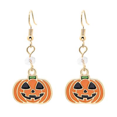 China FASHION Coupons Selling Fashion Accessories Halloween Gifts Stars Pumpkin Ghost European and American Women Alloy Earrings for sale